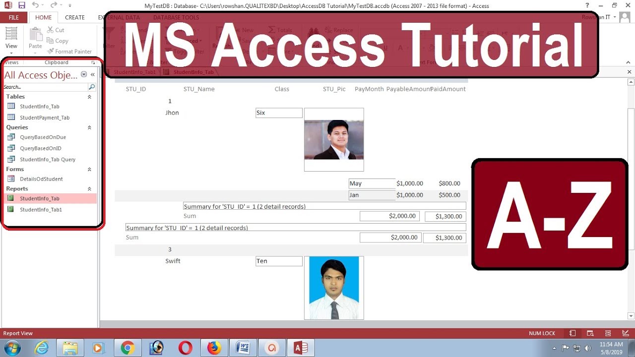 MS Access Tutorial (A - Z) |  accdb tutorial | Learn access database easily | swift learn
