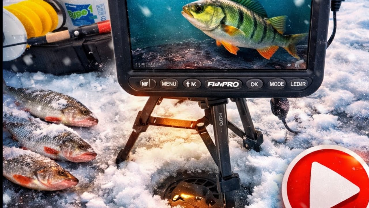 Подледная ОХОТА 🎣на ФОРЕЛЬ 👉