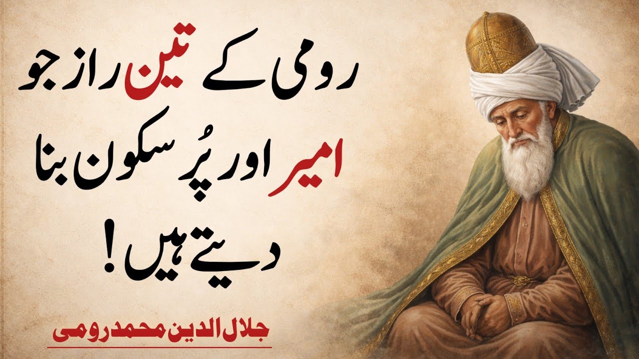 Rumi Secrets That Attract Wealth & Inner Peace | Life-Changing Wisdom of Rumi