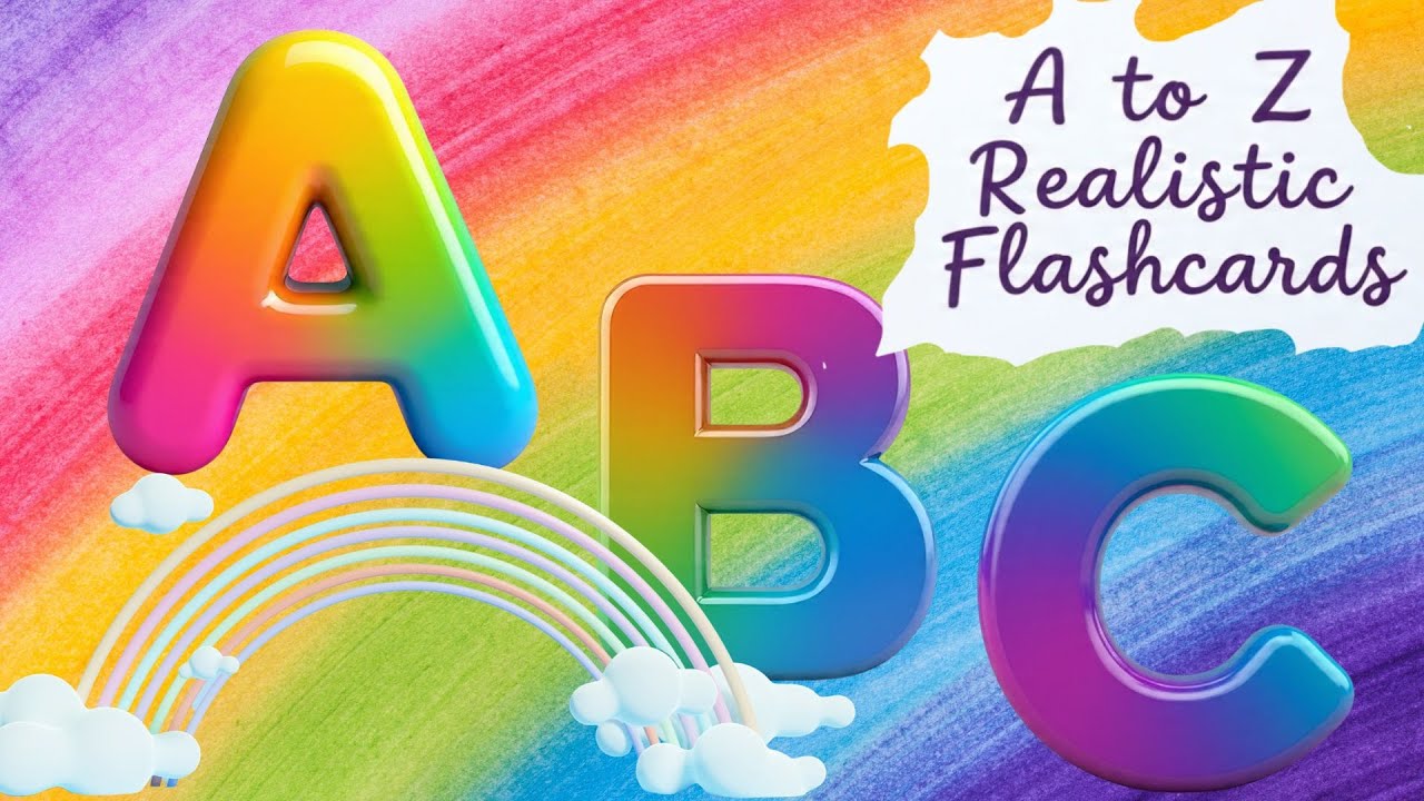 A to Z Realistic Flashcards for Kids | Learn Alphabet with Pictures #Alphabet #flashcards