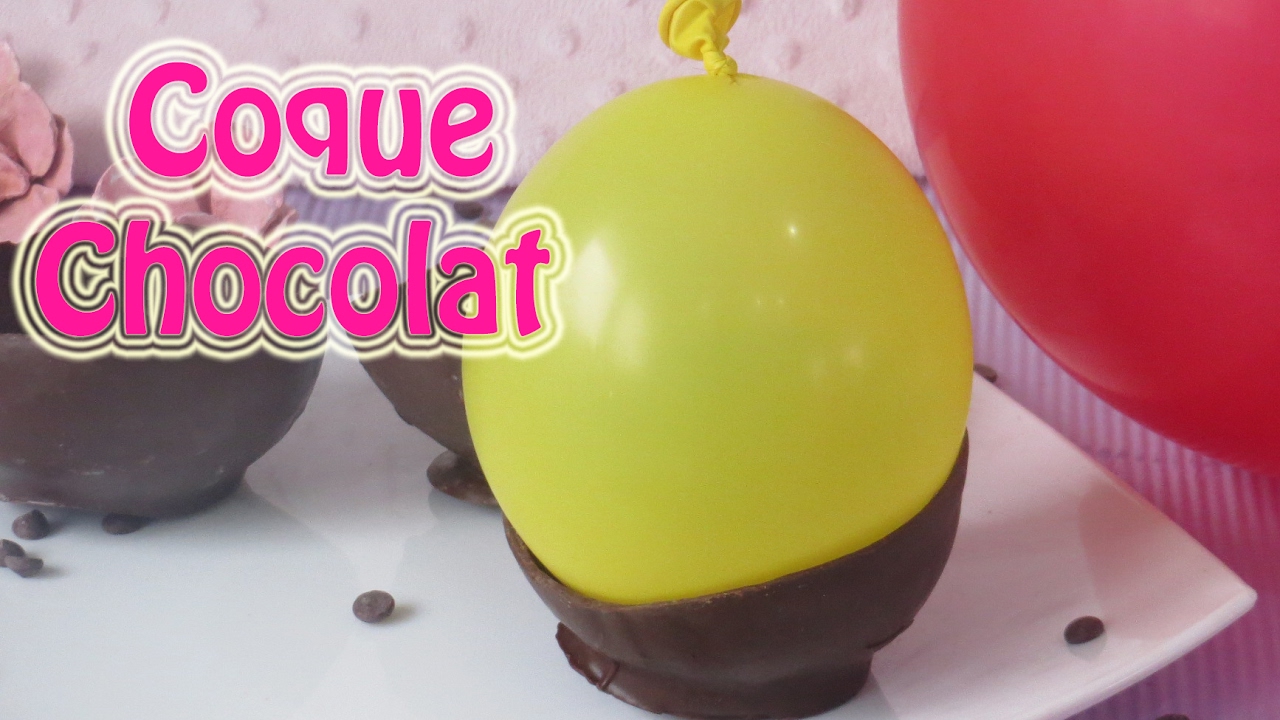 Comment faire une Coque en chocolat avec un  ballon