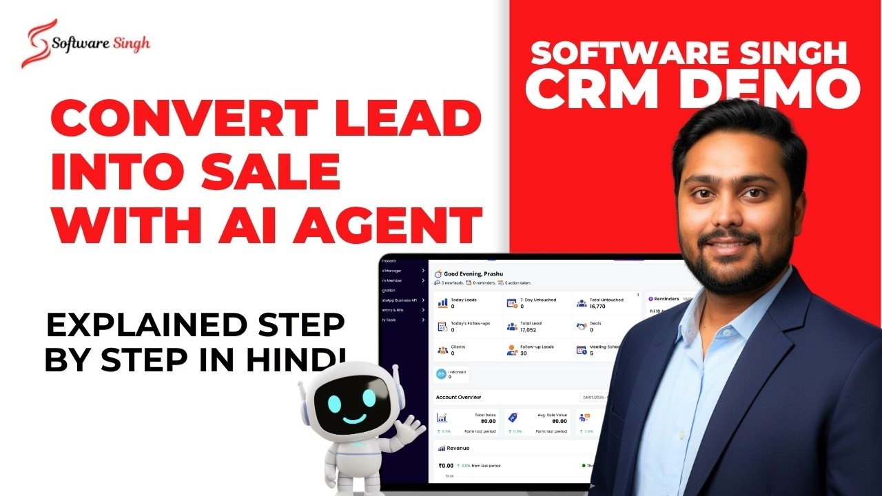 Best CRM Software with AI Agent Demo | Explained Step-by-Step | CRM for Lead Management