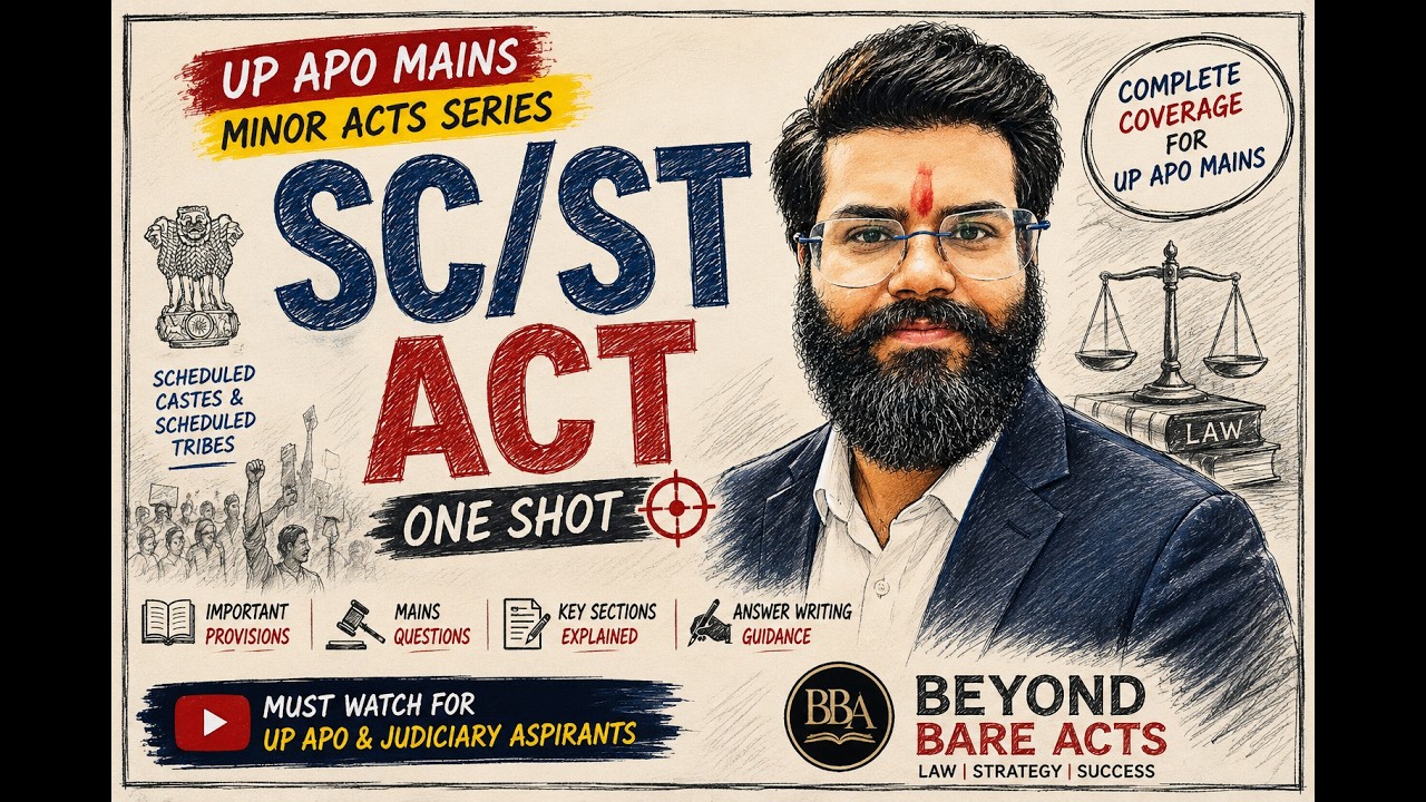 SC/ST Act One Shot | UP APO Mains 16 Minor Acts Series