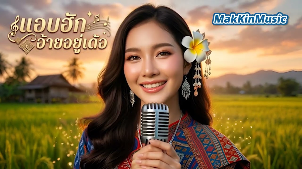 แอบฮักอ้ายอยู่เด้อ 🌾 เพลงลูกทุ่งอีสานหวานๆ | Lyric Video | สาวลูกทุ่งยิ้มหวาน น่ารักมาก
