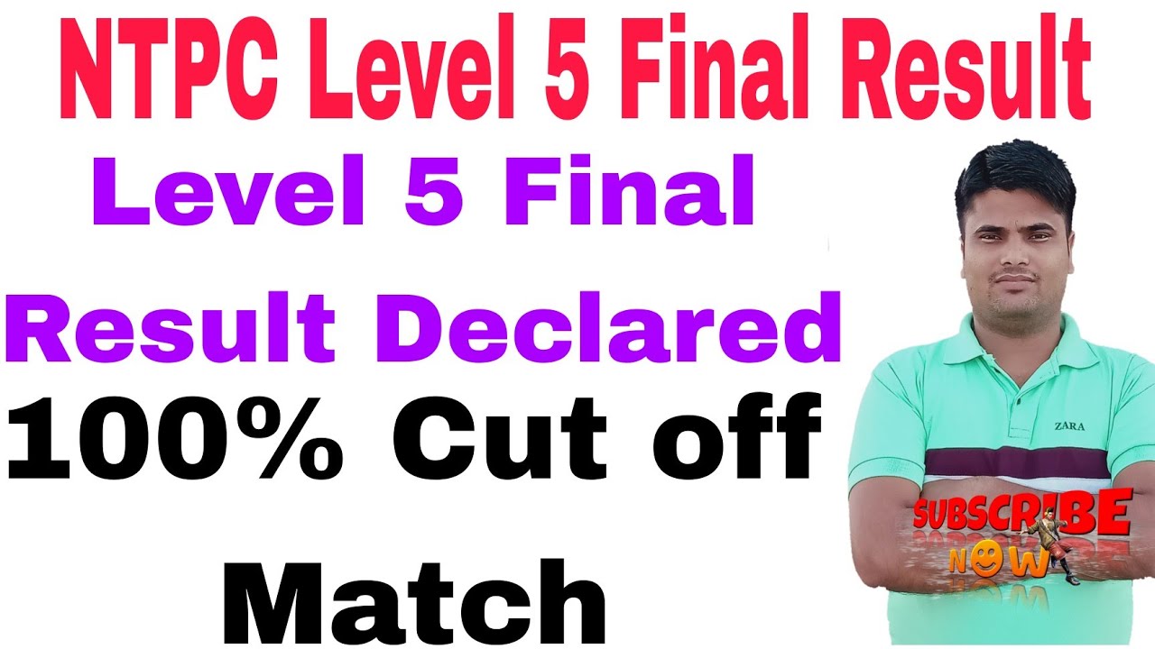 RRB NTPC Level 5 Final Result ।। RRB Thiruvananthapuram Level 5 Final Result ।। 100% Cut off Match