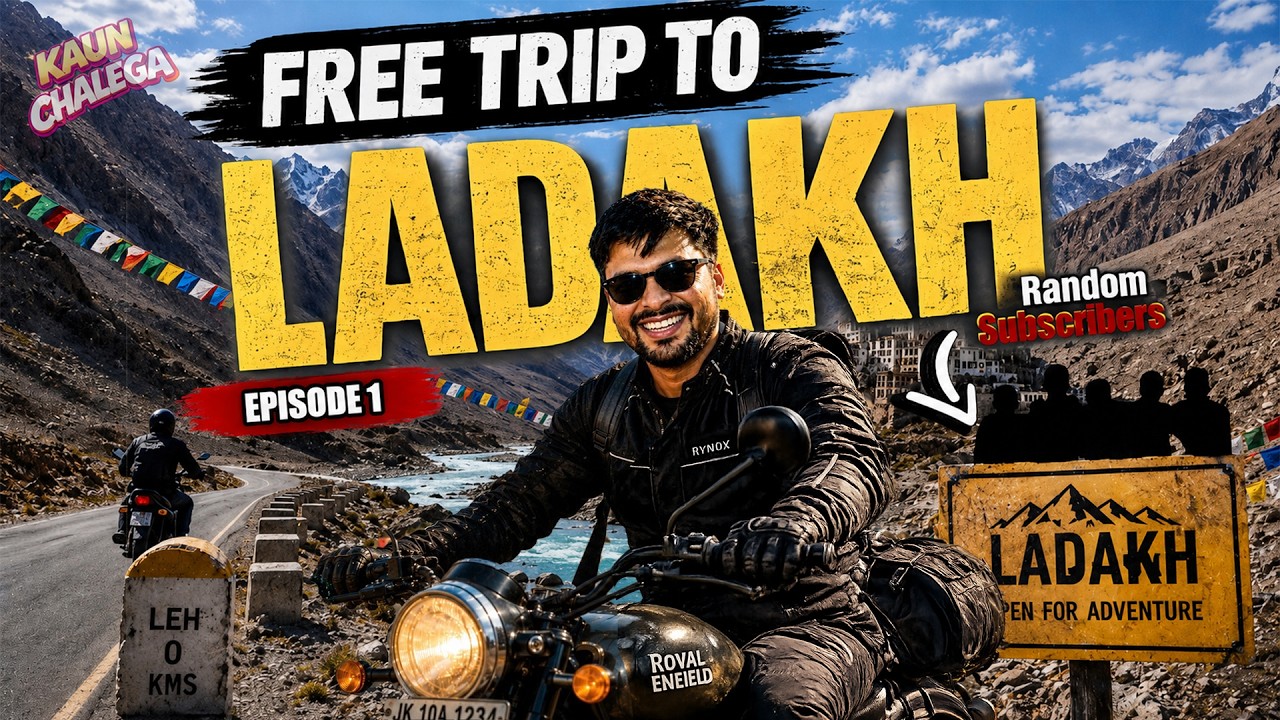 India&rsquo;s Craziest Ladakh Sponsored Trip | From Strangers To Travel Partners | EP-1 🏔️