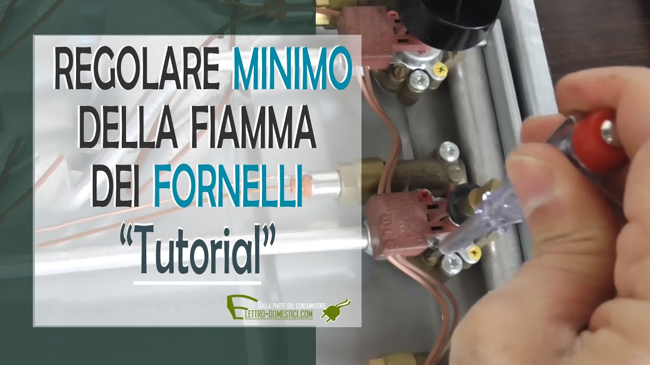 Come regolare il minimo dei fornelli del piano cottura