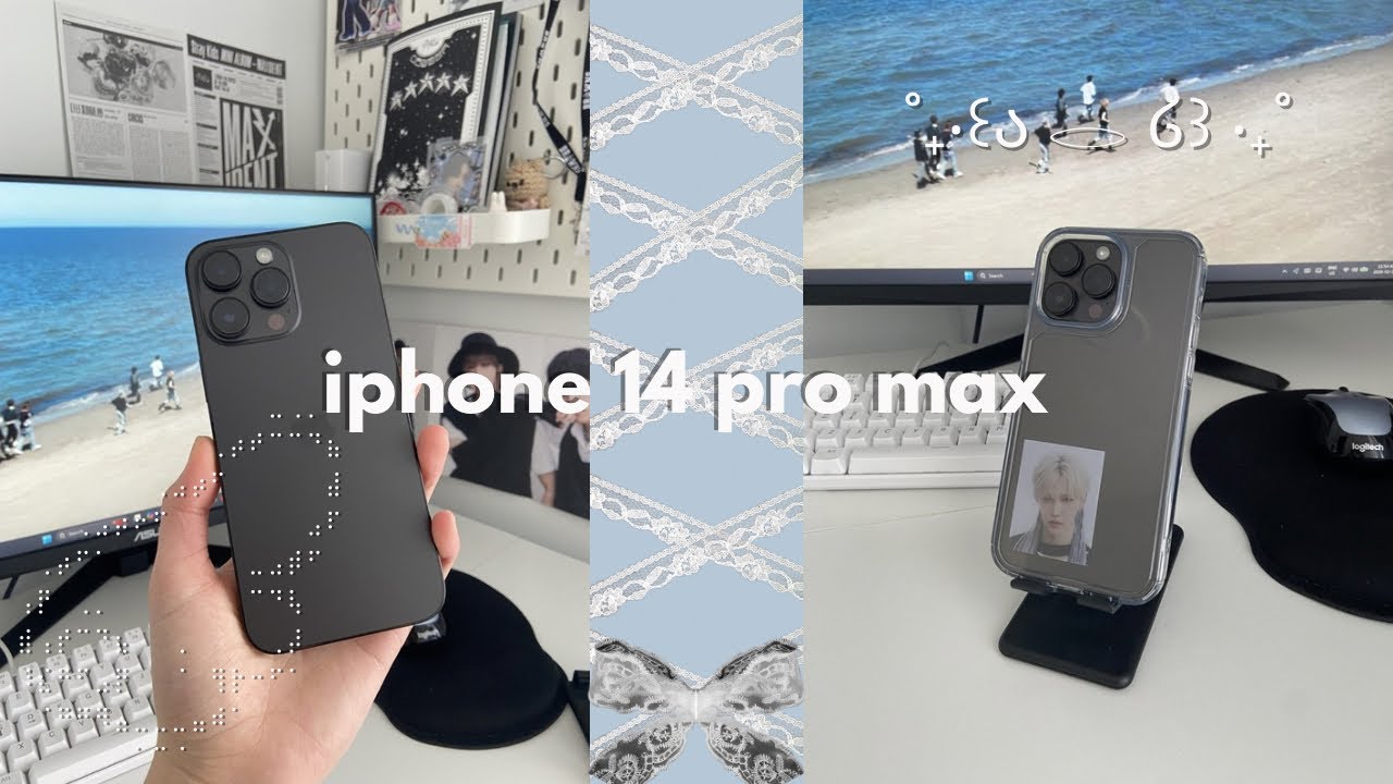 🪽iphone 14 pro max unboxing + decoration 