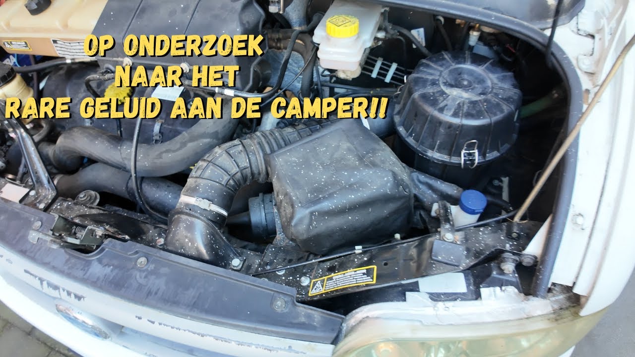 Op onderzoek naar het rare geluid aan de camper!!