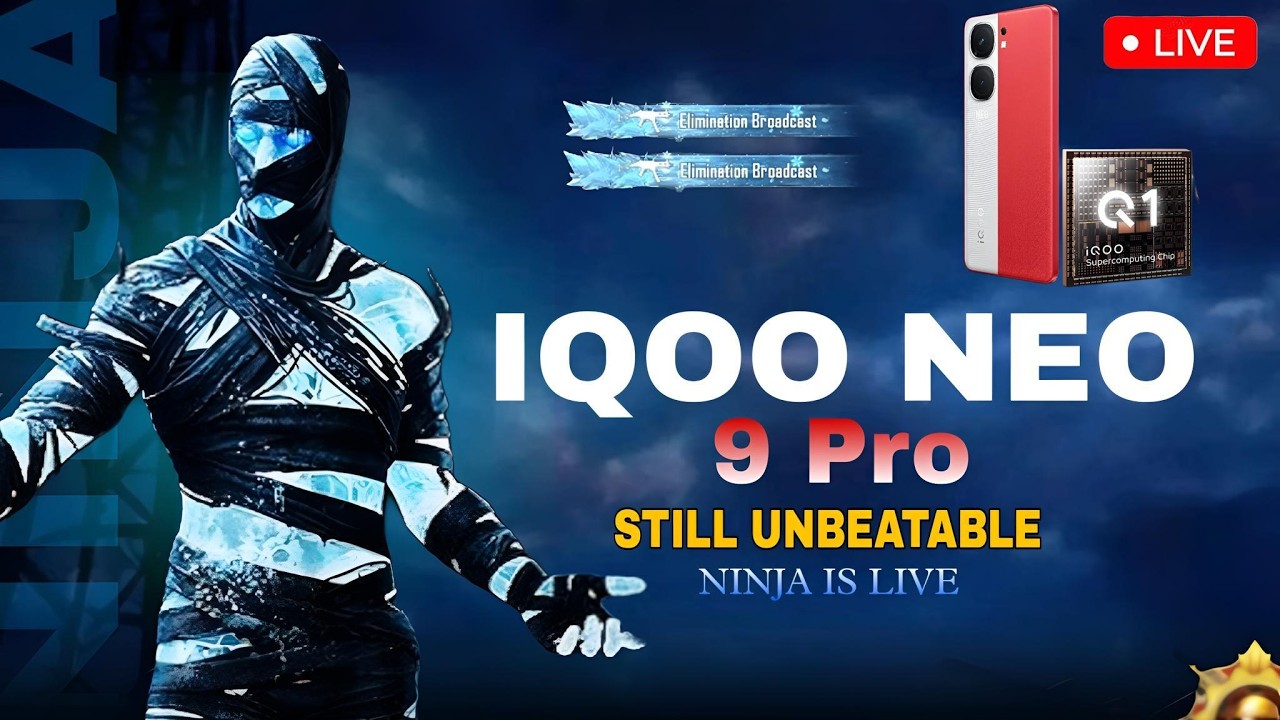 BGMI LIVE : IQOO NEO 9 PRO  120 FPS BGMI PERFORMANCE TEST 🔥 FPS METER LIVE 😍
