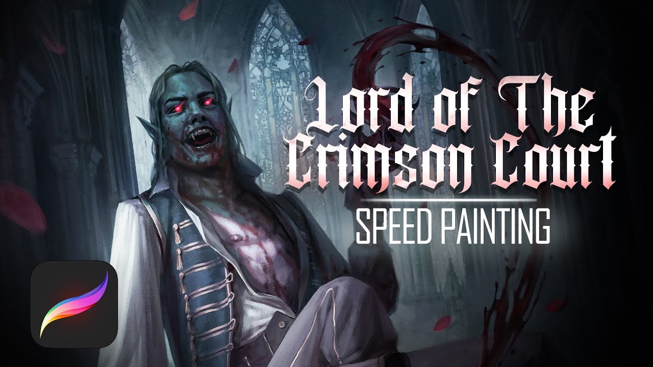 Lord of The Crimson Court | Digital Painting Time-Lapse