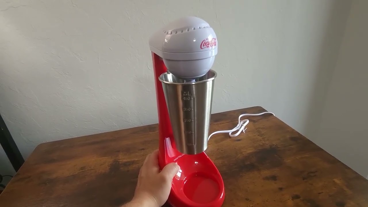 Nostalgia Two Speed Electric Coca Cola Limited Edition Milkshake Maker and Drink Mixer Review