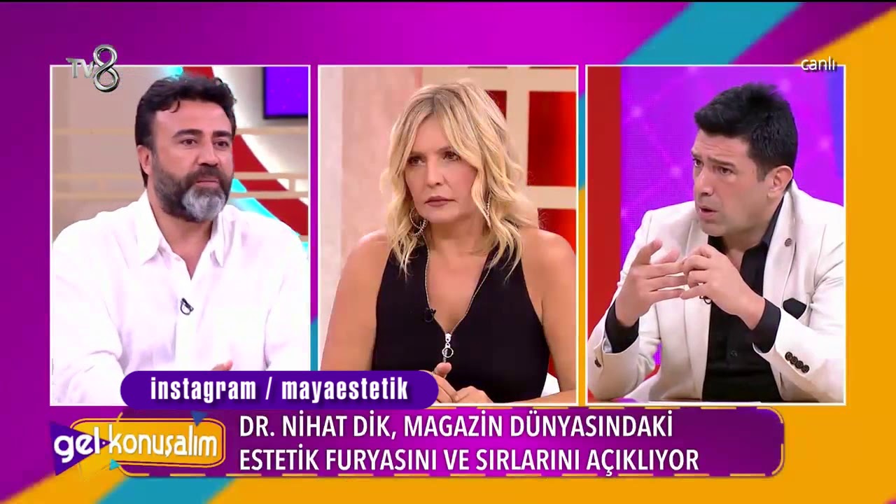 Gel Konuşalım TV8/ Dr. Nihat Dik/Bişektomi - Yanak İncelteme Estetiği