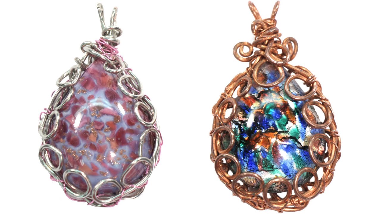 Easy Wire Wrapped Bezel Pendant Tutorial