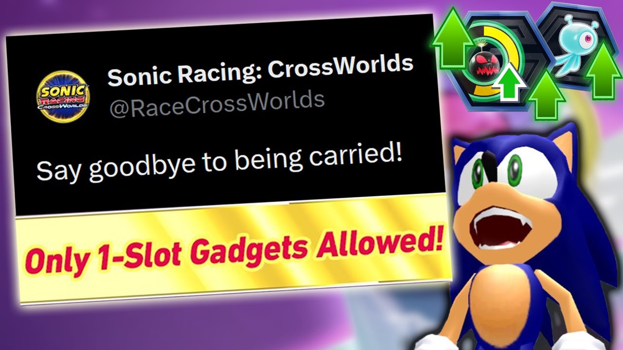 Get a HEAD START on the 1-Slot Gadget Metagame in Sonic Racing: CrossWorlds