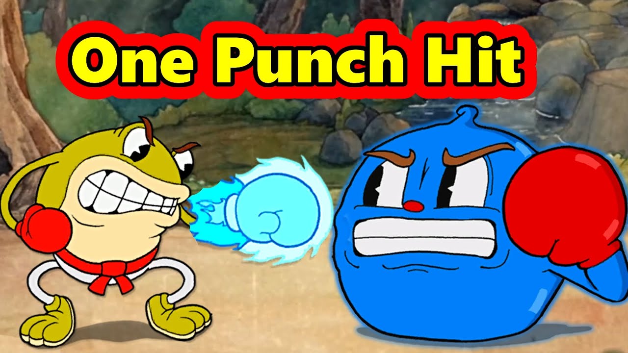 Cuphead - играбельный Рибби против всех боссов ((One Punch Hit)) !!! 🥊
