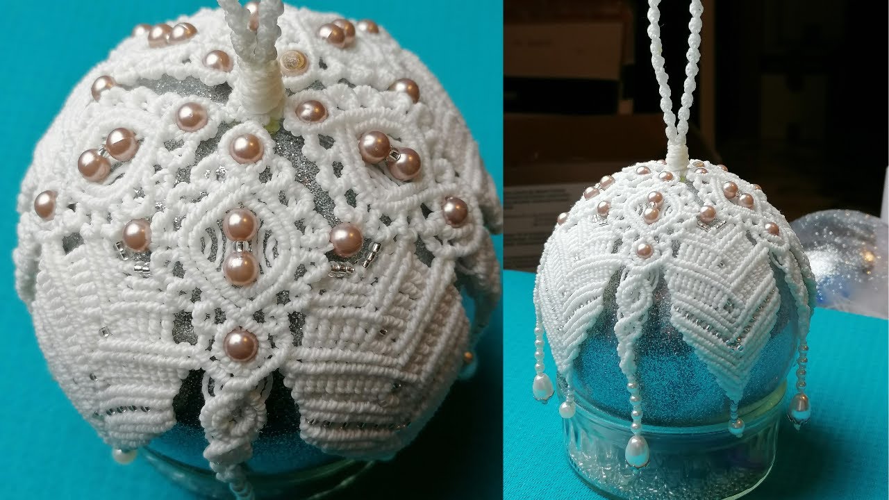 Pallina di Natale macramè - 