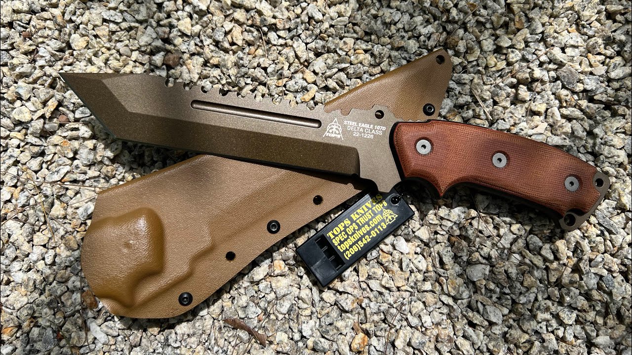 TOPS KNIVES STEEL EAGLE 107D DELTA CLASS TANTO / Royce ใช้คล้ายกัน Predators 2010