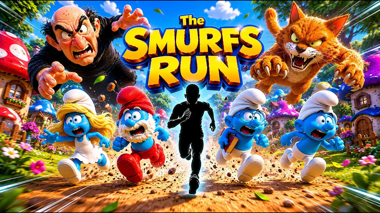 🚨POV THE SMURFS SURVIVAL RUN V3.0 | HIGH QUALITY Immersive Interactive Warm Up | 7 LEVELS | FULL #11