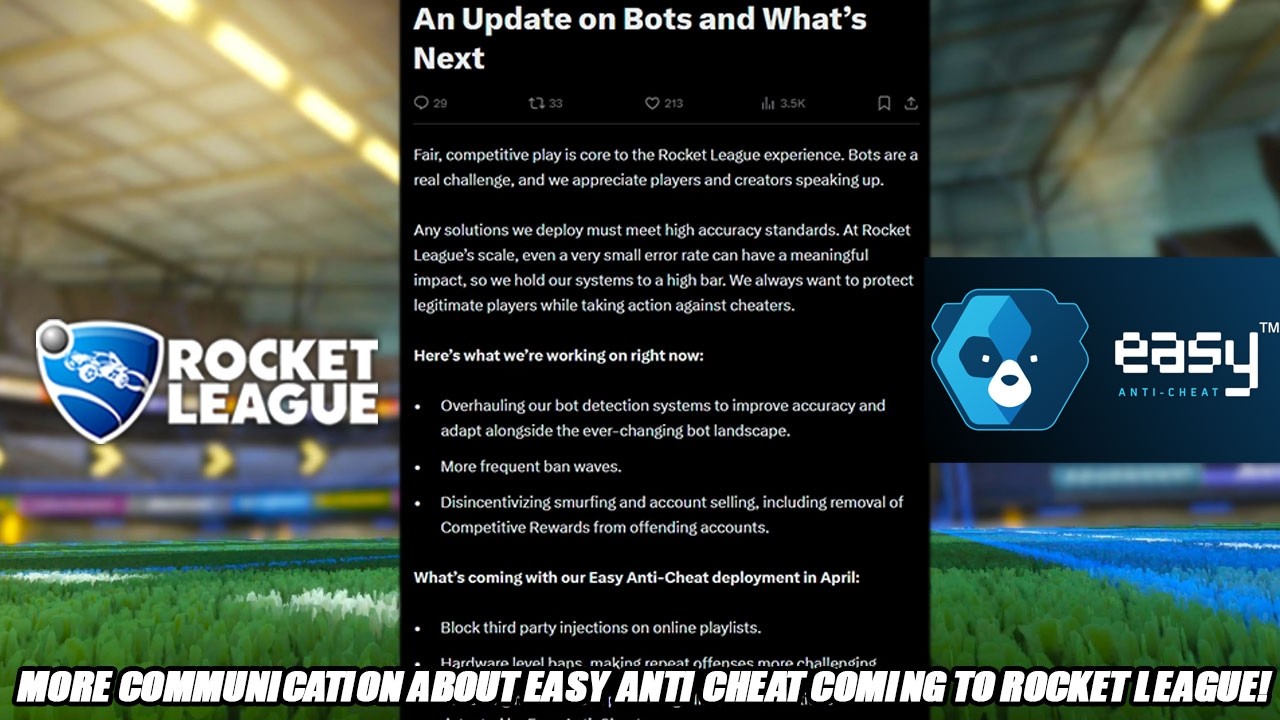 *NEW* More Information About Easy Anti Cheat & The Bot Situation!! - Rocket League Update