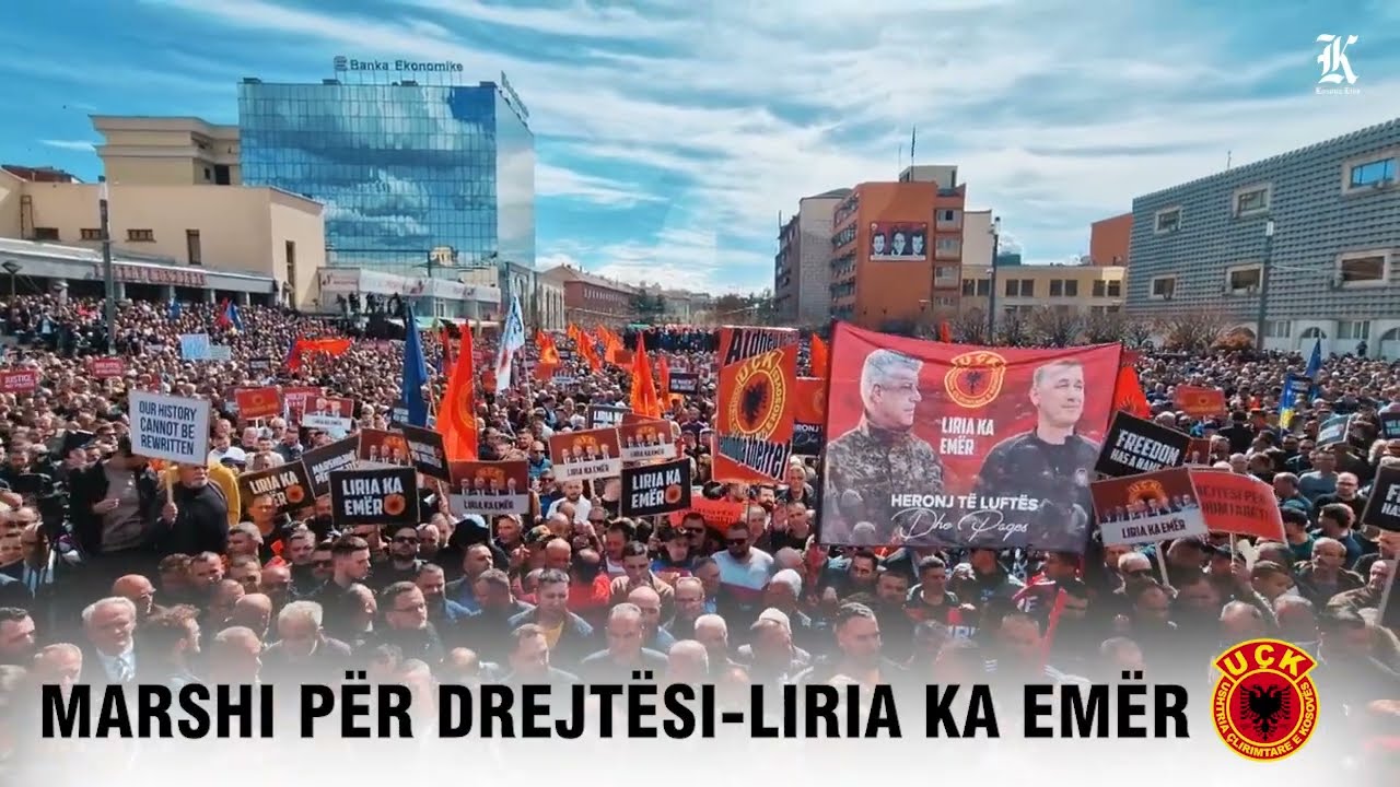 MARSHI PËR DREJTËSI LIRIA KA EMËR PAMJE NGA TUBIMI