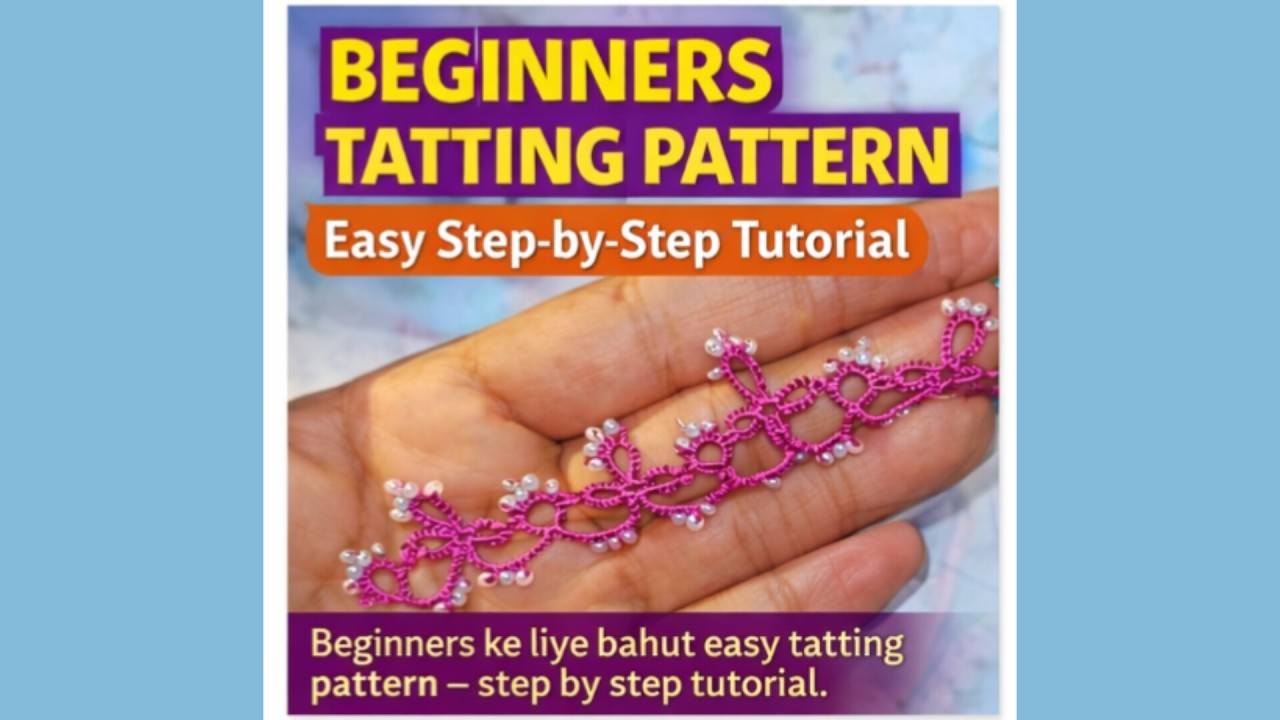 Easy tatting lece tutorial