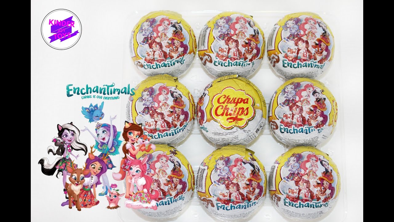 Enchantimals (Энчантималс) в сюрпризах Chupa Chups! Новая серия в шарах Чупа Чупс!