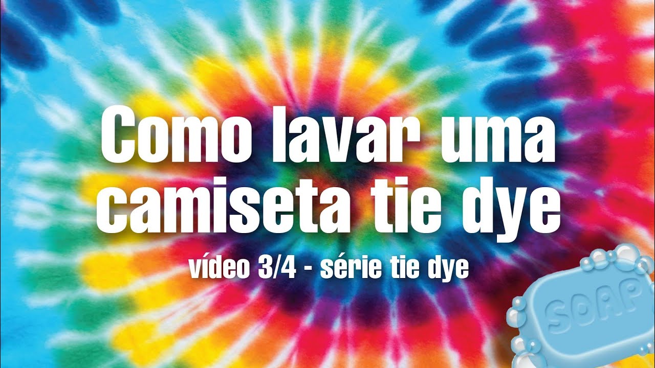 como lavar camiseta tie dye