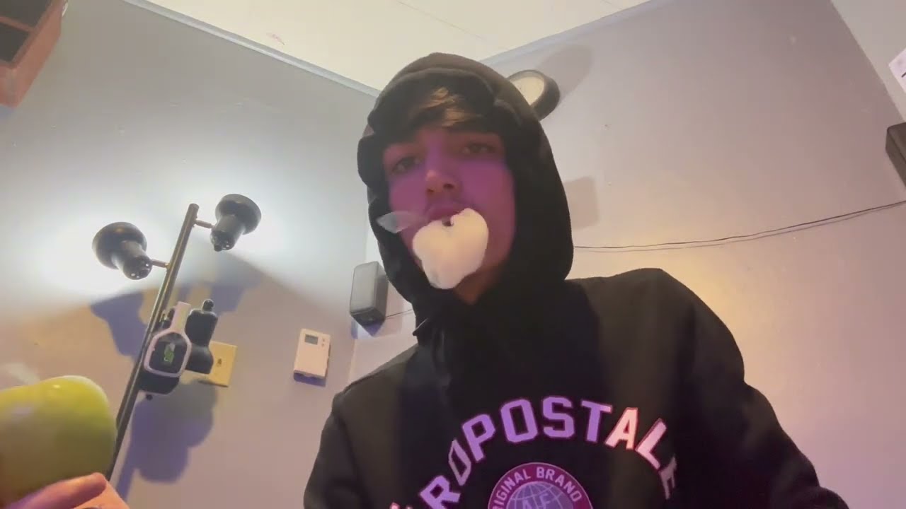 Smoking Out Of An Apple Pipe