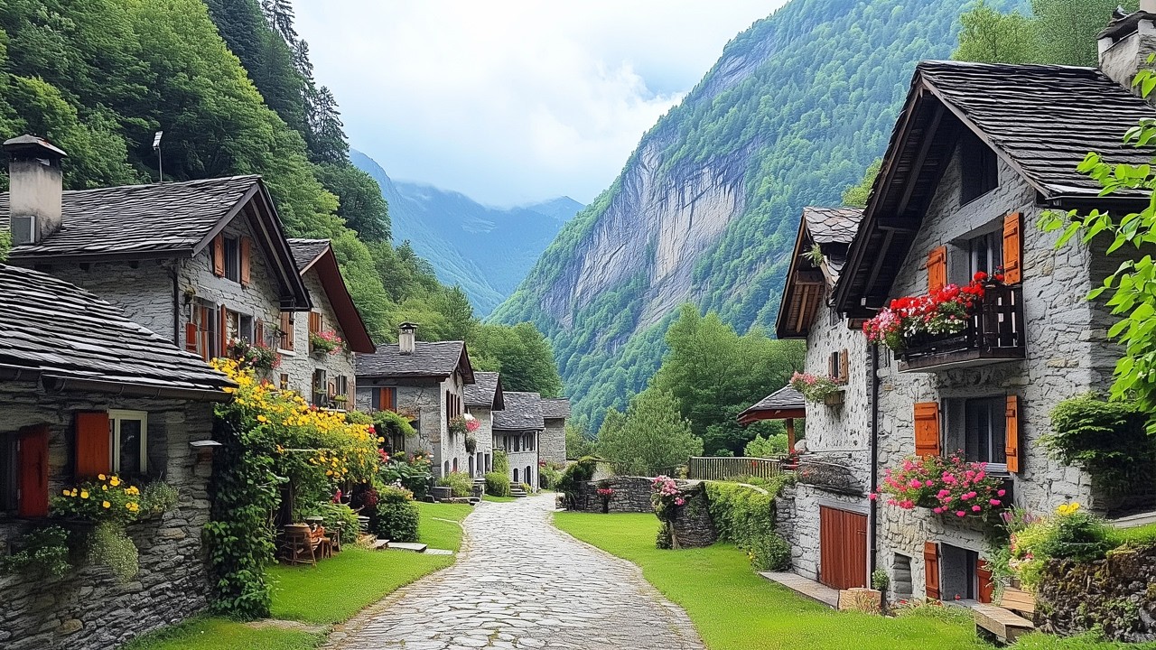 How do people live in remote Swiss villages? Inside a hidden stone village in the Alps