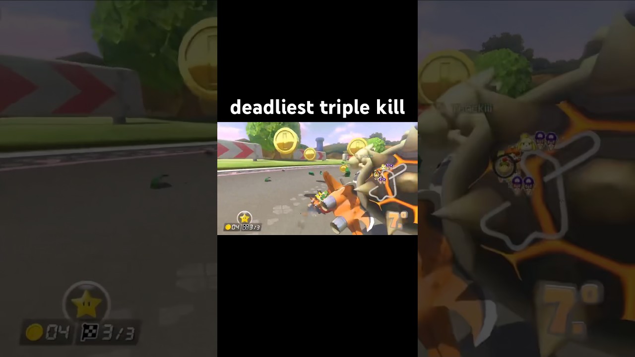 extreme triple snipe in mario kart #mario #mariokart #mk8dx #nintendo