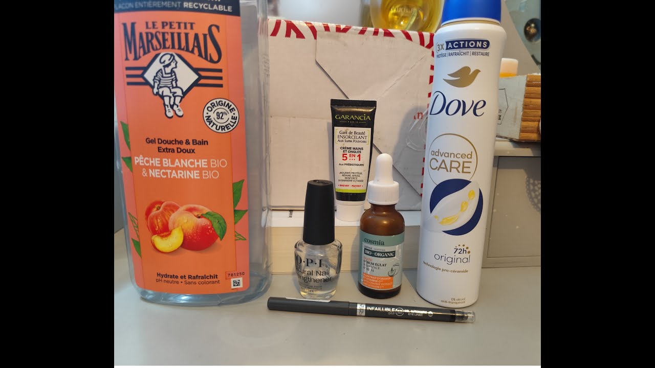 PRODUITS TERMINÉS  DU MOMENT  (04/02/2026)#produitsfinis #dove #makeup #cosmia #sobio