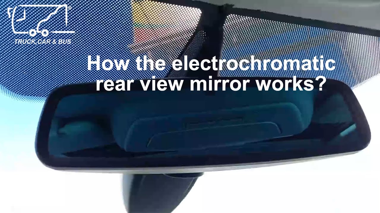Electrochromatic rear view mirror