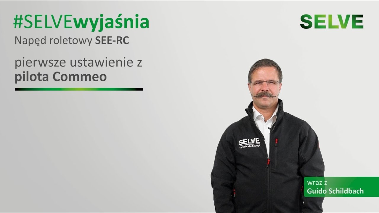 SELVE wyjaśnia: Napęd roletowy SEE-RC – pierwsze ustawienie z pilota Commeo