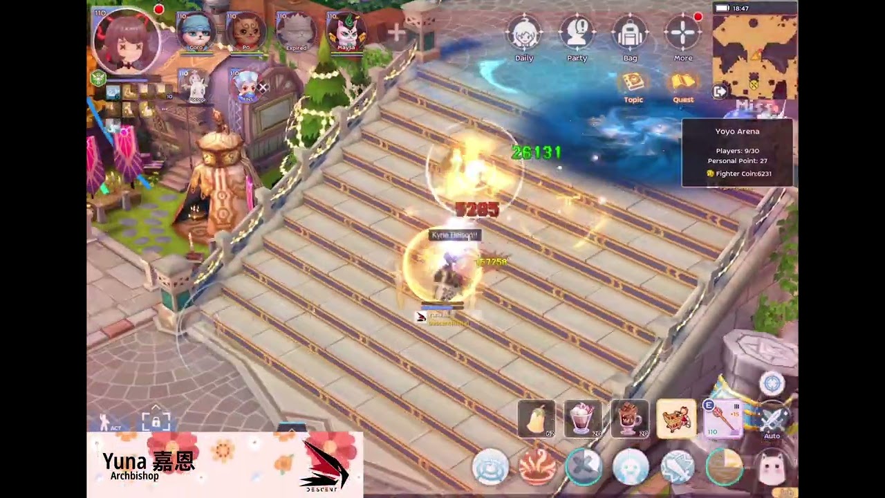 Fun in Yoyo arena but where’s everyone? MS1 Archbishop gameplay - Ragnarok M Classic