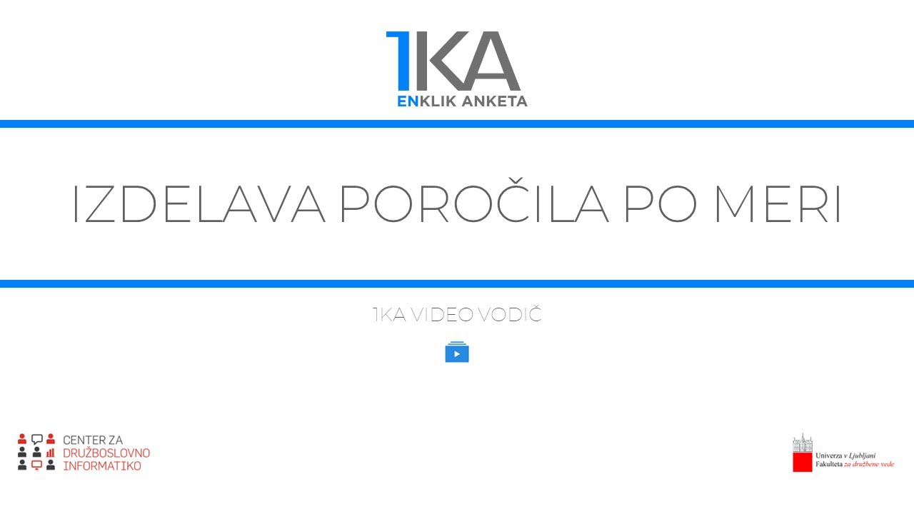 Izdelava poročila po meri