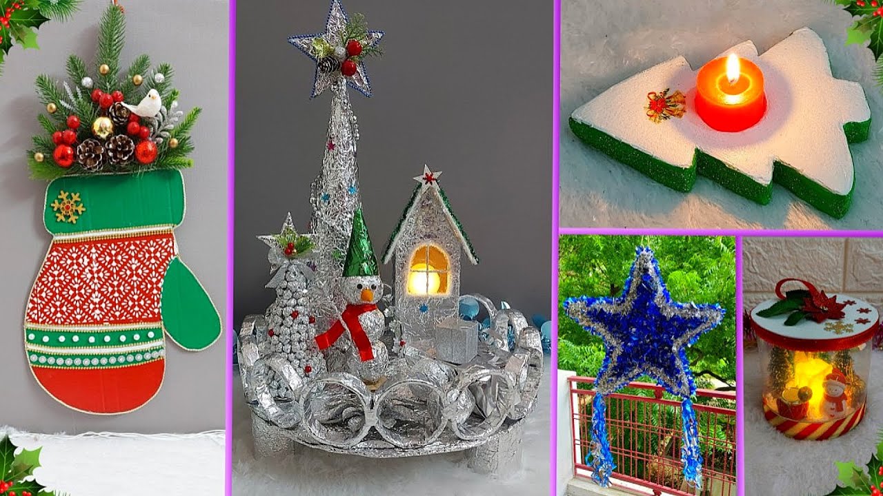 5 Easy Economical Christmas Craft ideas from Ordinary materials | DIY Christmas craft idea🎄522