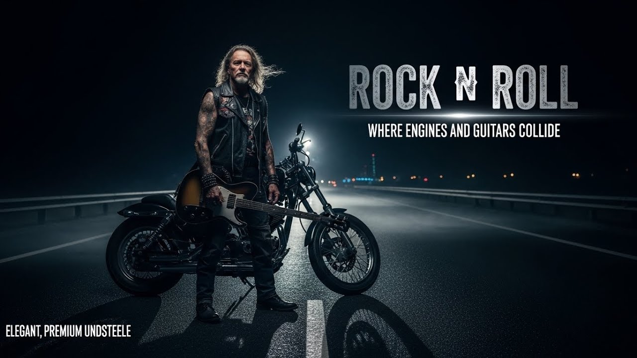 Dark Rock N Roll Cinematic | Motorcycle, Guitar, Midnight Power #DarkRock #RockCinematic #NightVibes