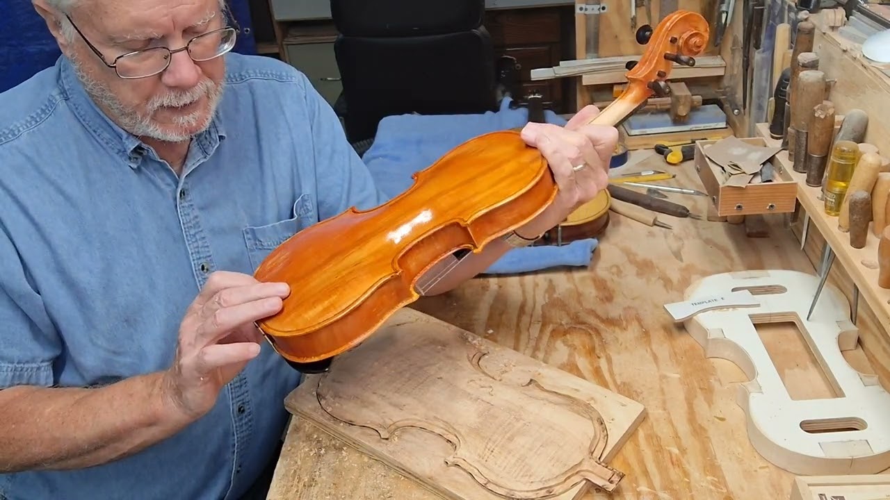 Been away from the violin workshop for 3 weeks and now I am back making violins. 