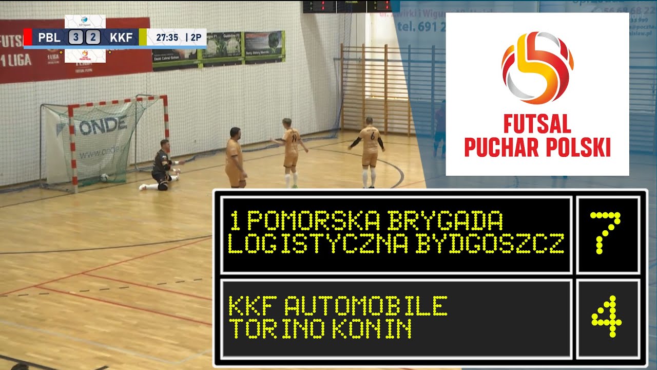 Skrót | 1 PBL Bydgoszcz - KKF Konin | 1/32 Pucharu Polski w Futsal #skrót #futsal #pucharpolski