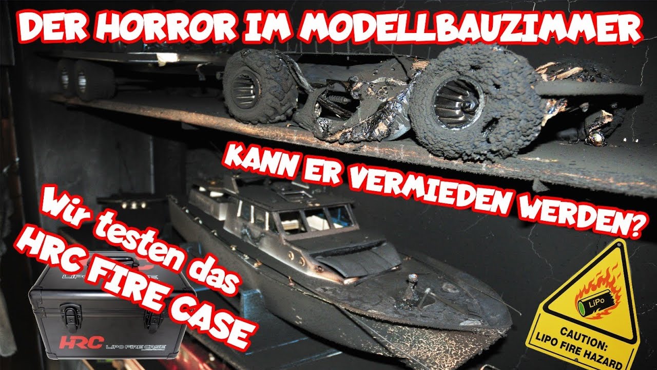 BRANDGEFÄHRLICH: SCHÜTZT das HRC Fire Case vorm LIPO HORRORSZENARIO?