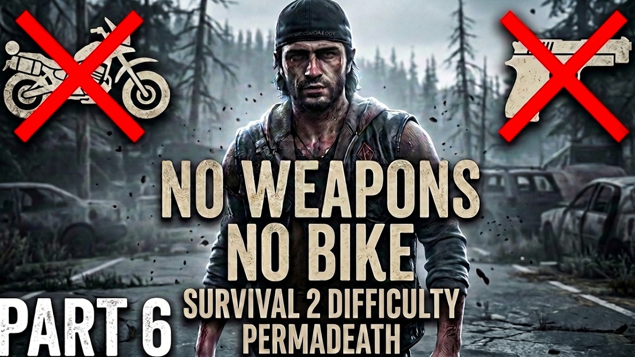 🔴 Days Gone (Survival 2 Difficulty.PERMADEATH New Game) #PT 6 ¡Without Weapons and No bike!!