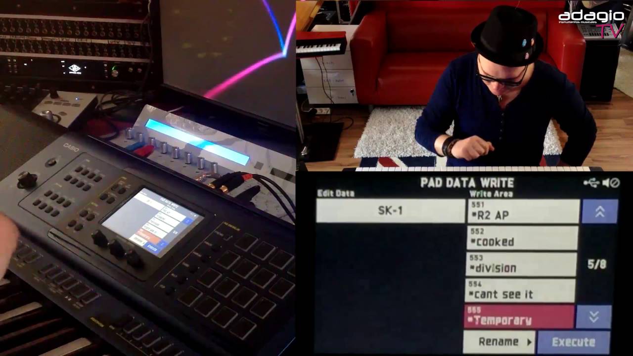 Casio MZX500. Sampling