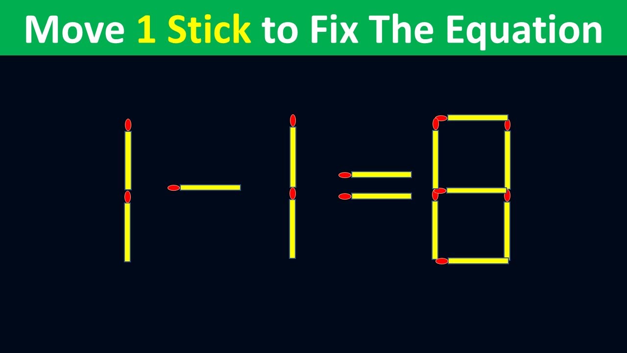 Improve IQ - Fix The Equation #matchstickpuzzle #simplylogical