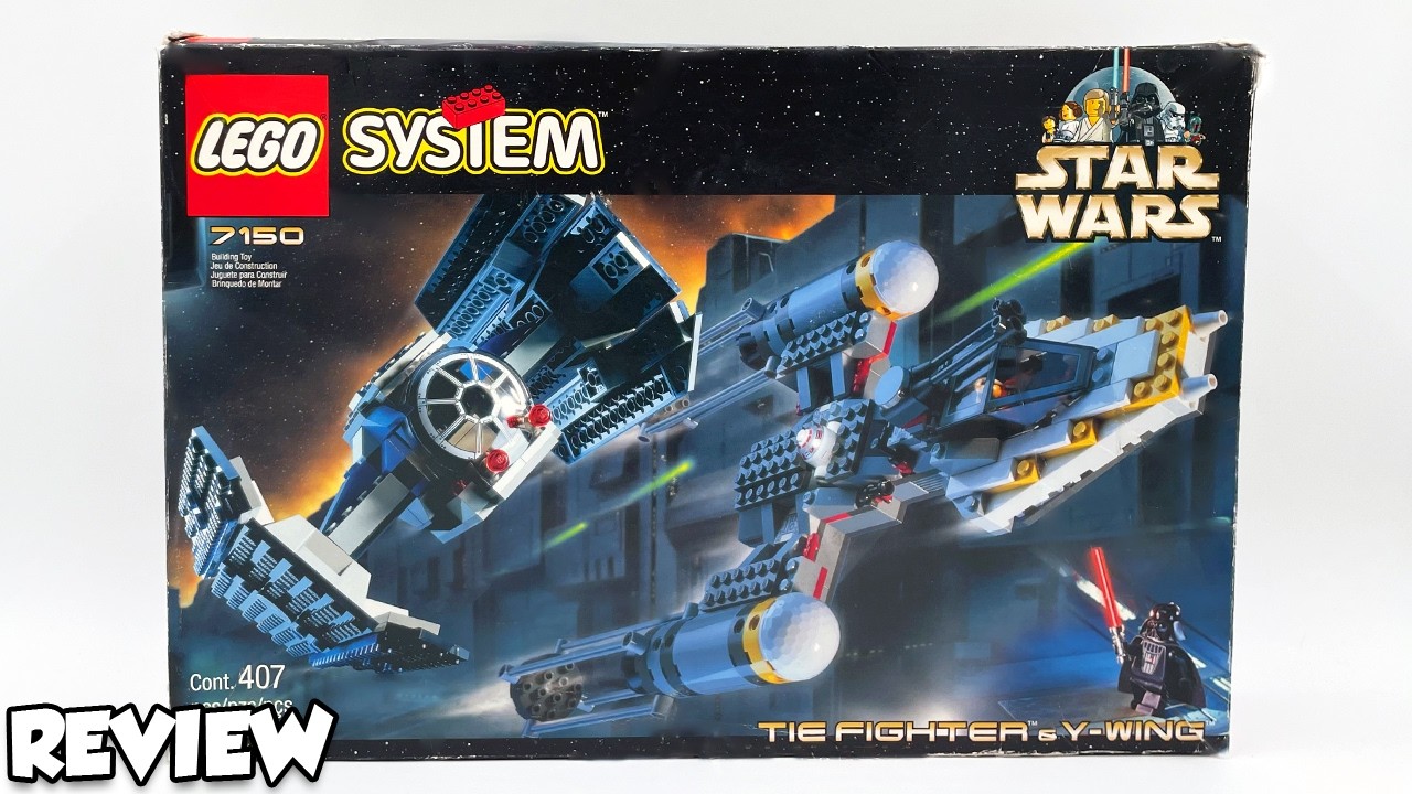 LEGO Star Wars 7150 TIE FIGHTER AND Y-WING Review!