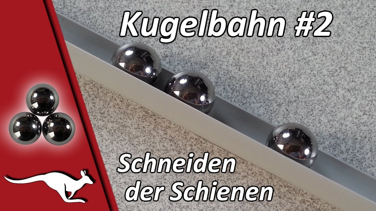 Kugelbahn #2: Teilen der Rohre zu Schienen