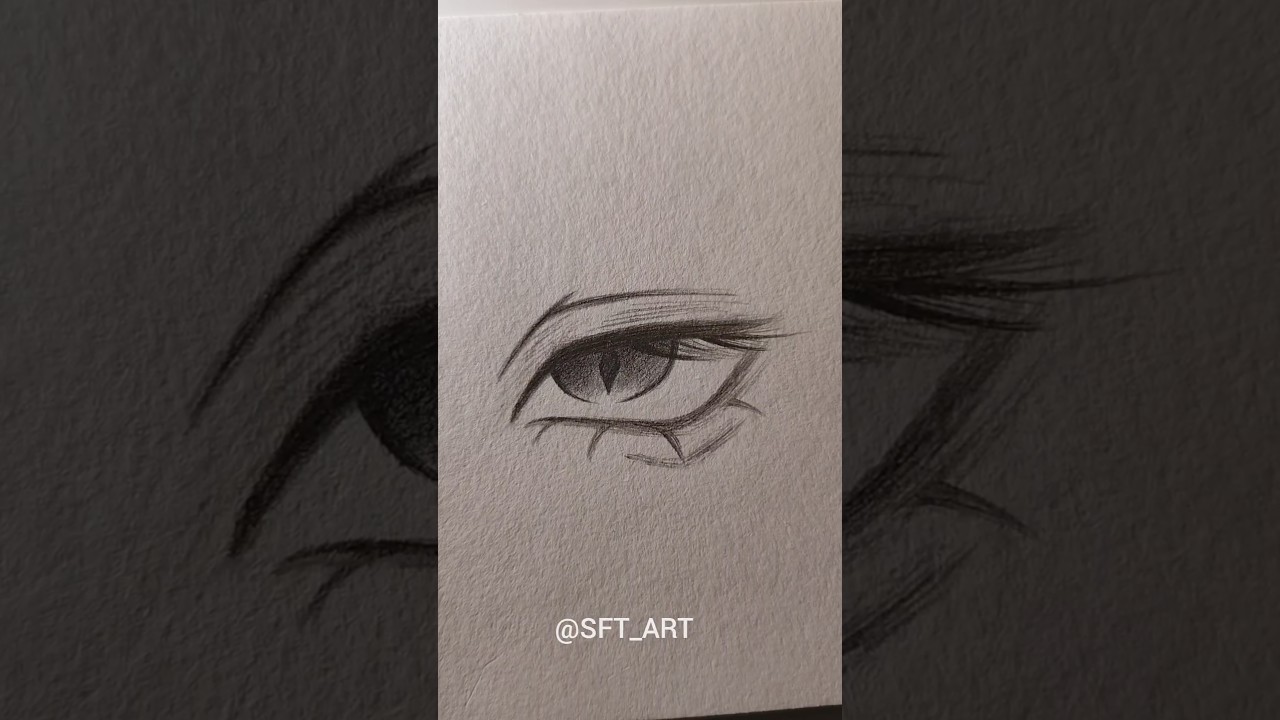 Simple to draw anime eyes..✨ #art #eyes #anime #sketch #shorts