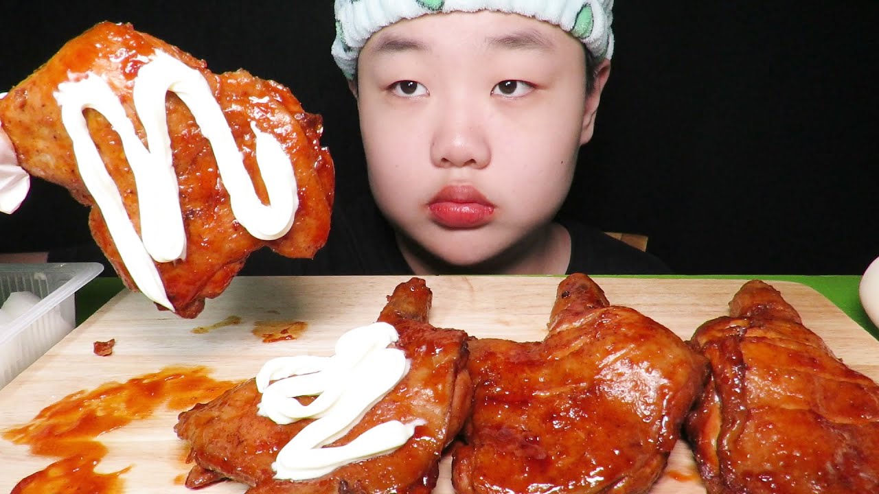 자메이카 통다리 구이 먹방asmr//Mukbang eating show
