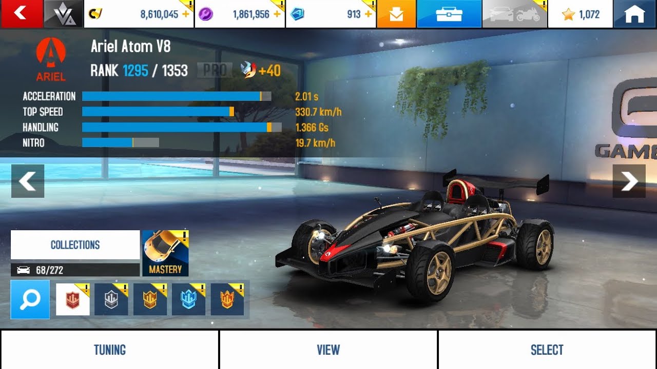 Asphalt 8 Ariel Atom V8 Rank 1295 Multiplayer