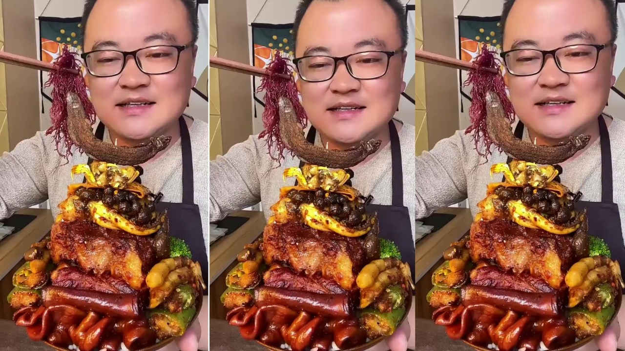 Crispy Pork & Braised Pork Ribs Rural ASMR Eating Show
